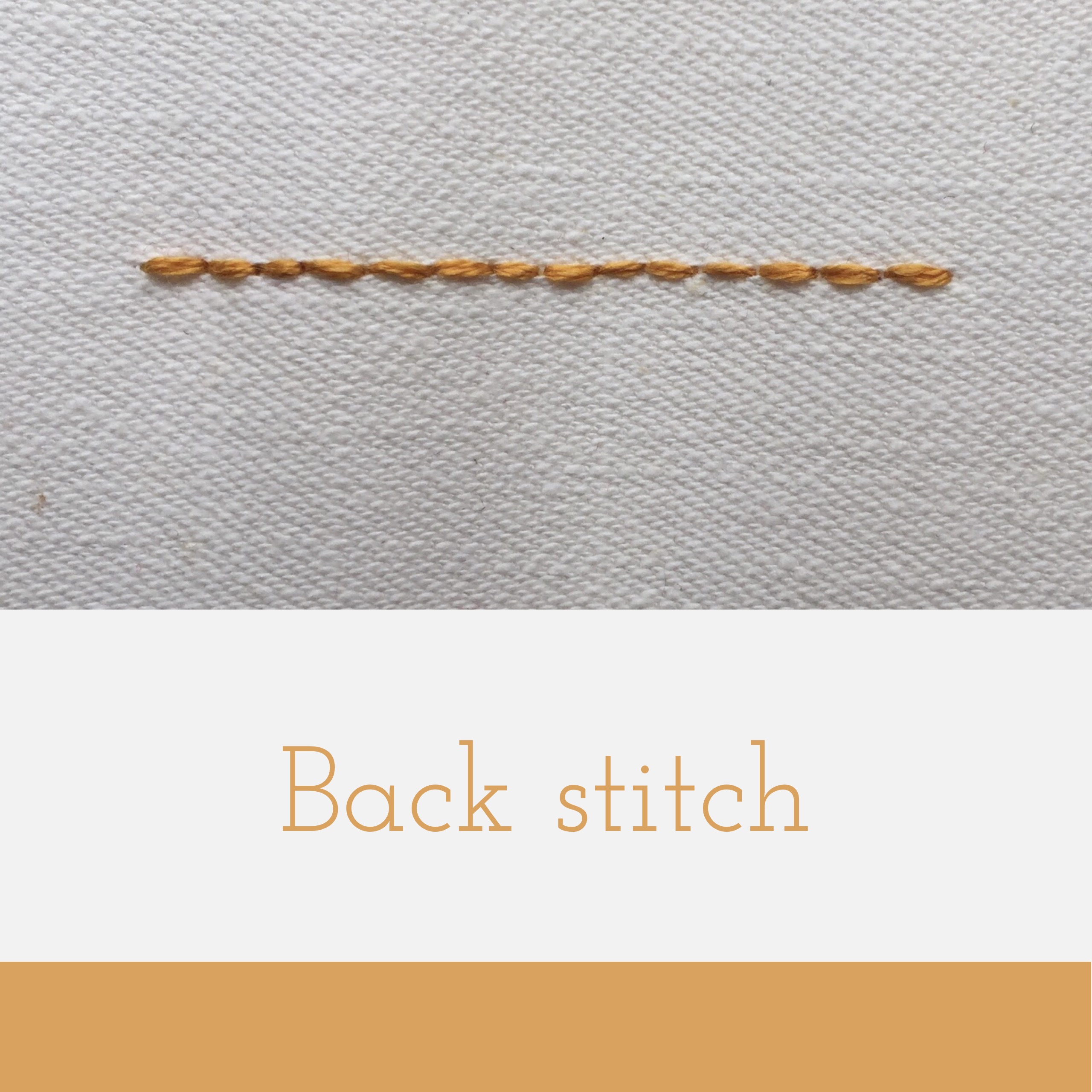 Embroidery Tutorial Back Stitch