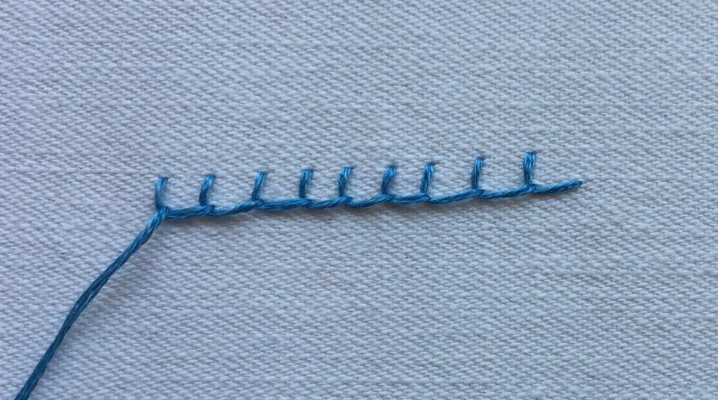 blanket stitch tutorial for freestyle embroidery