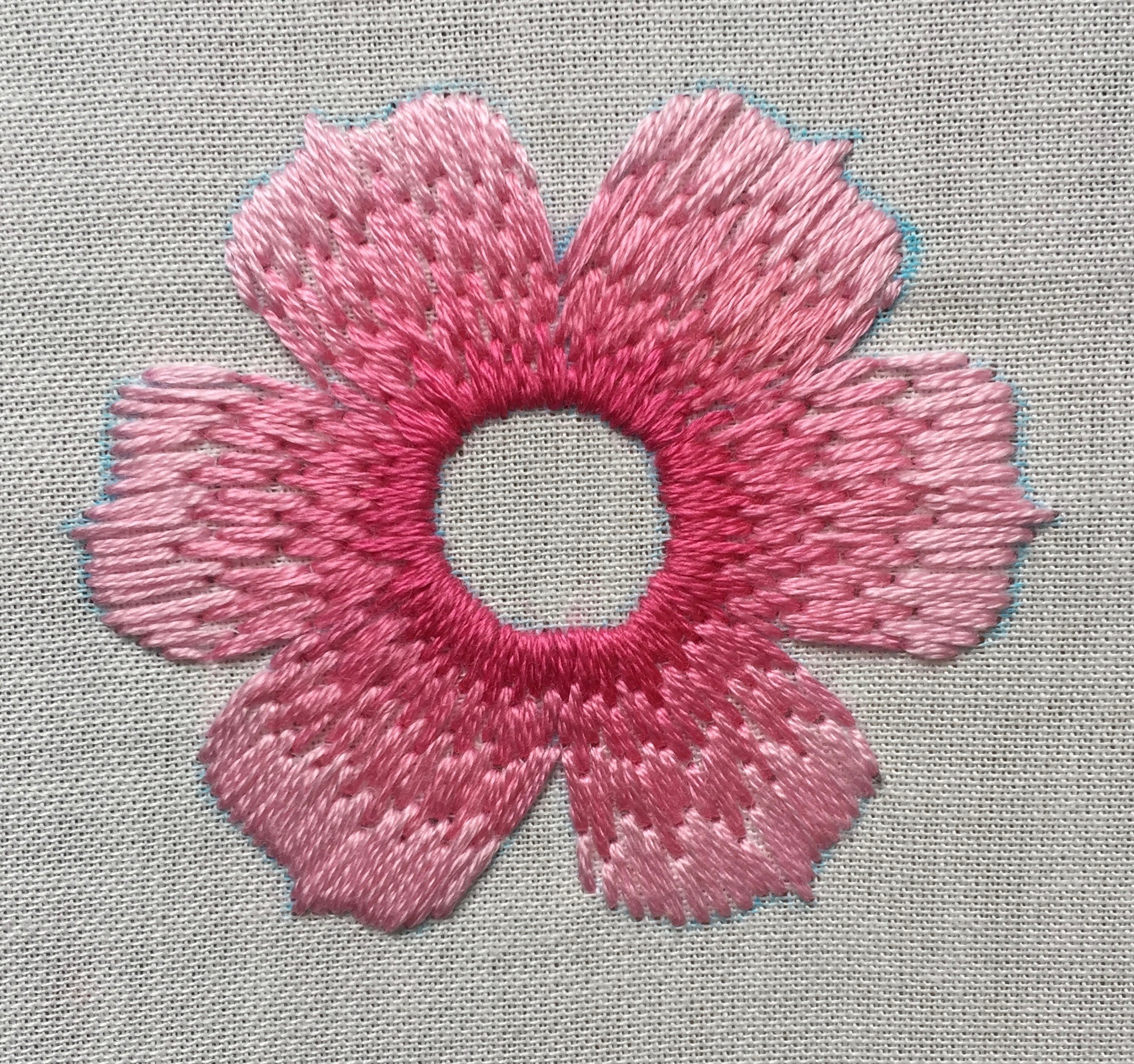 Stitching a motif with straight stitch | Epida Studio