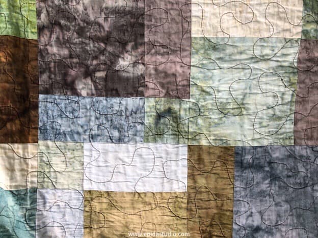 Disappearing Nine Patch Quilt for a Boy | Epida Studio